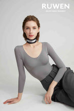Load image into Gallery viewer, Thermal Long-sleeve Build-in Bra (New Color)