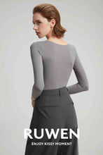 Load image into Gallery viewer, Thermal Long-sleeve Build-in Bra (New Color)