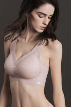 Load image into Gallery viewer, Platinum Pink Lace Bra
